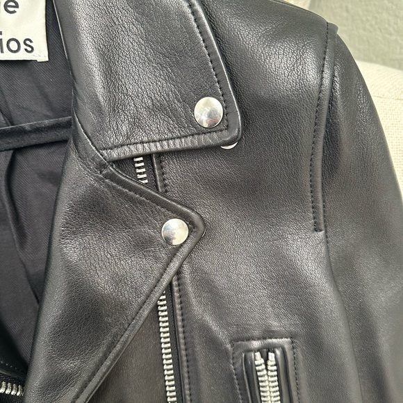ACNE STUDIOS Leather biker jacket size36 - Picture 7 of 16